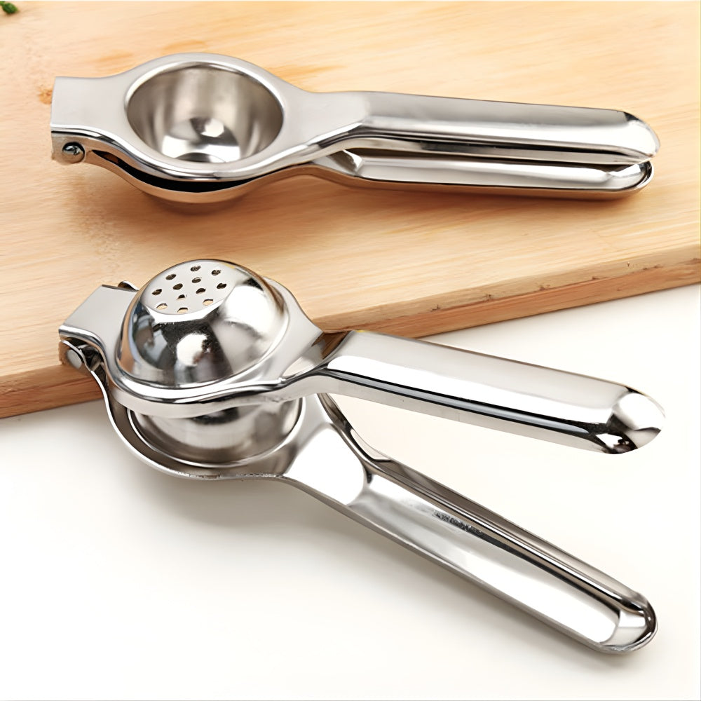 Luma Manual Juicer Press | Stainless Steel, Ergonomic Hand Juicer for Citrus
