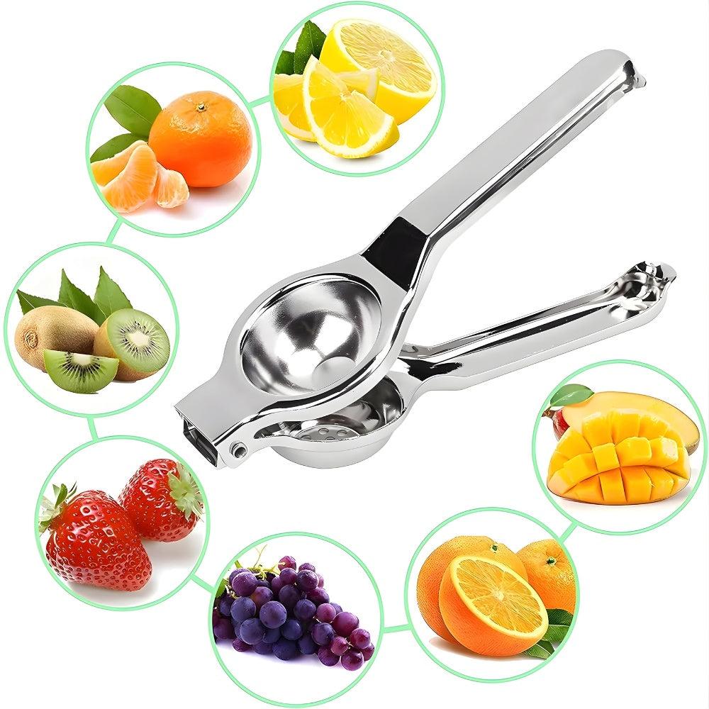 Luma Manual Juicer Press | Stainless Steel, Ergonomic Hand Juicer for Citrus