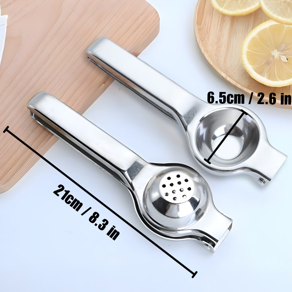 Luma Manual Juicer Press | Stainless Steel, Ergonomic Hand Juicer for Citrus