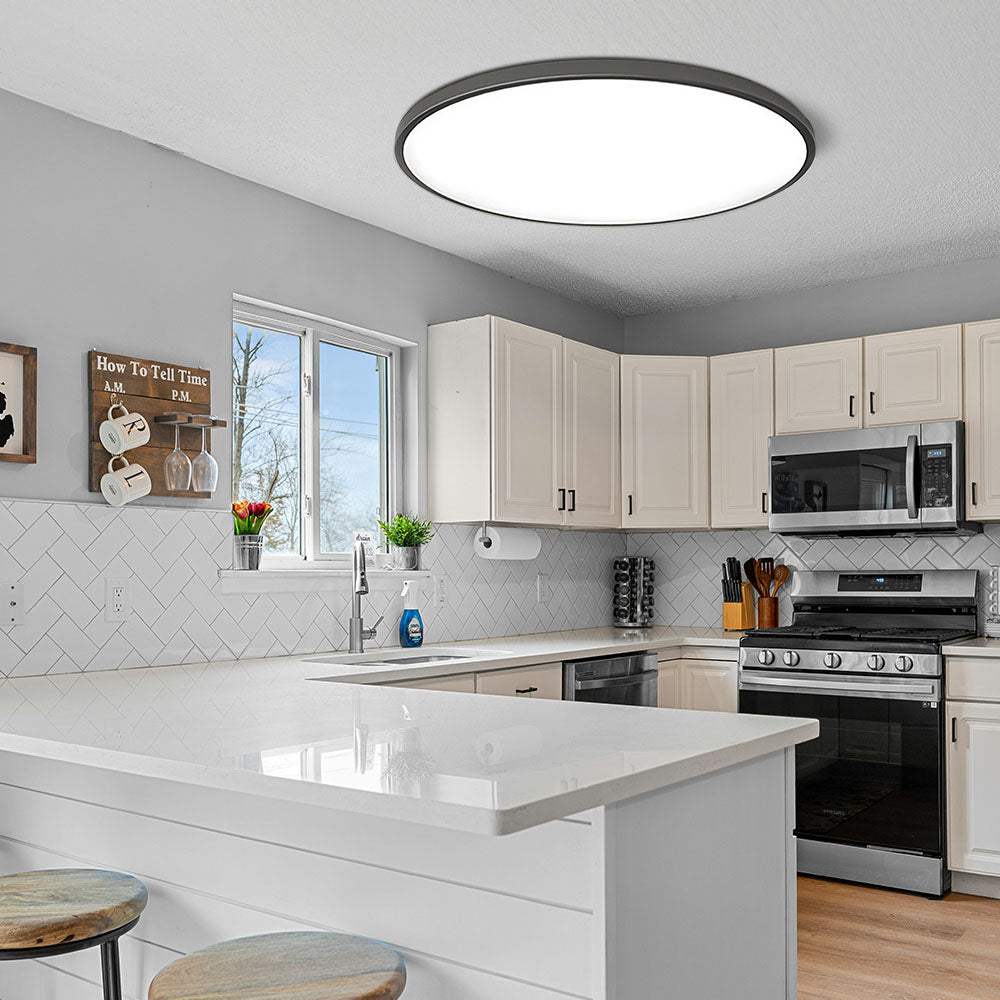 Luma Ultra Thin Ceiling Light | LED Flush Mount, Minimalist Round, 30-45 cm Options