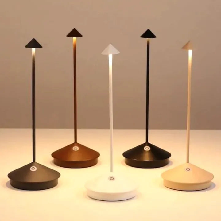 Luna Cordless Table Lamp | Rechargeable, Dimmable Touch Light for Living Room and Bedside Use