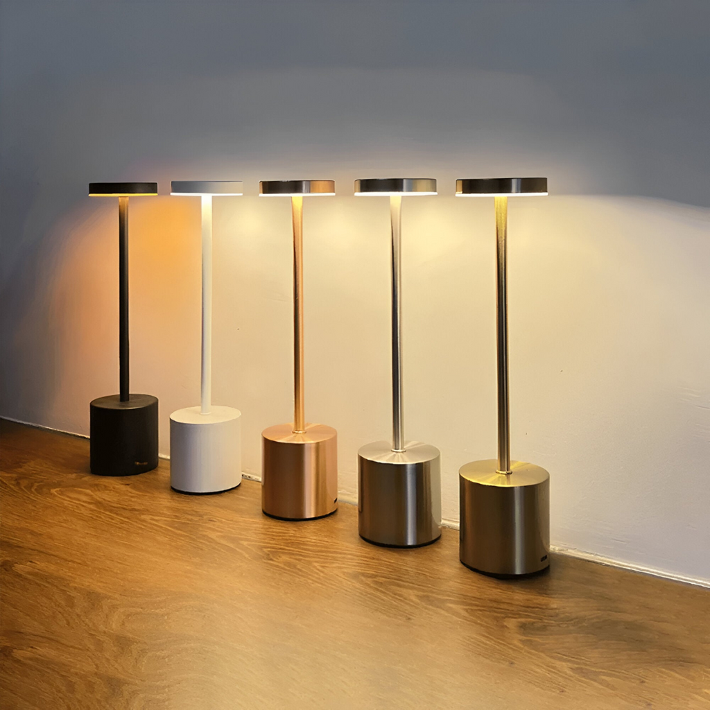 Luna Cordless Table Lamp | Rechargeable, Touch Dimmable, IP54 Rated