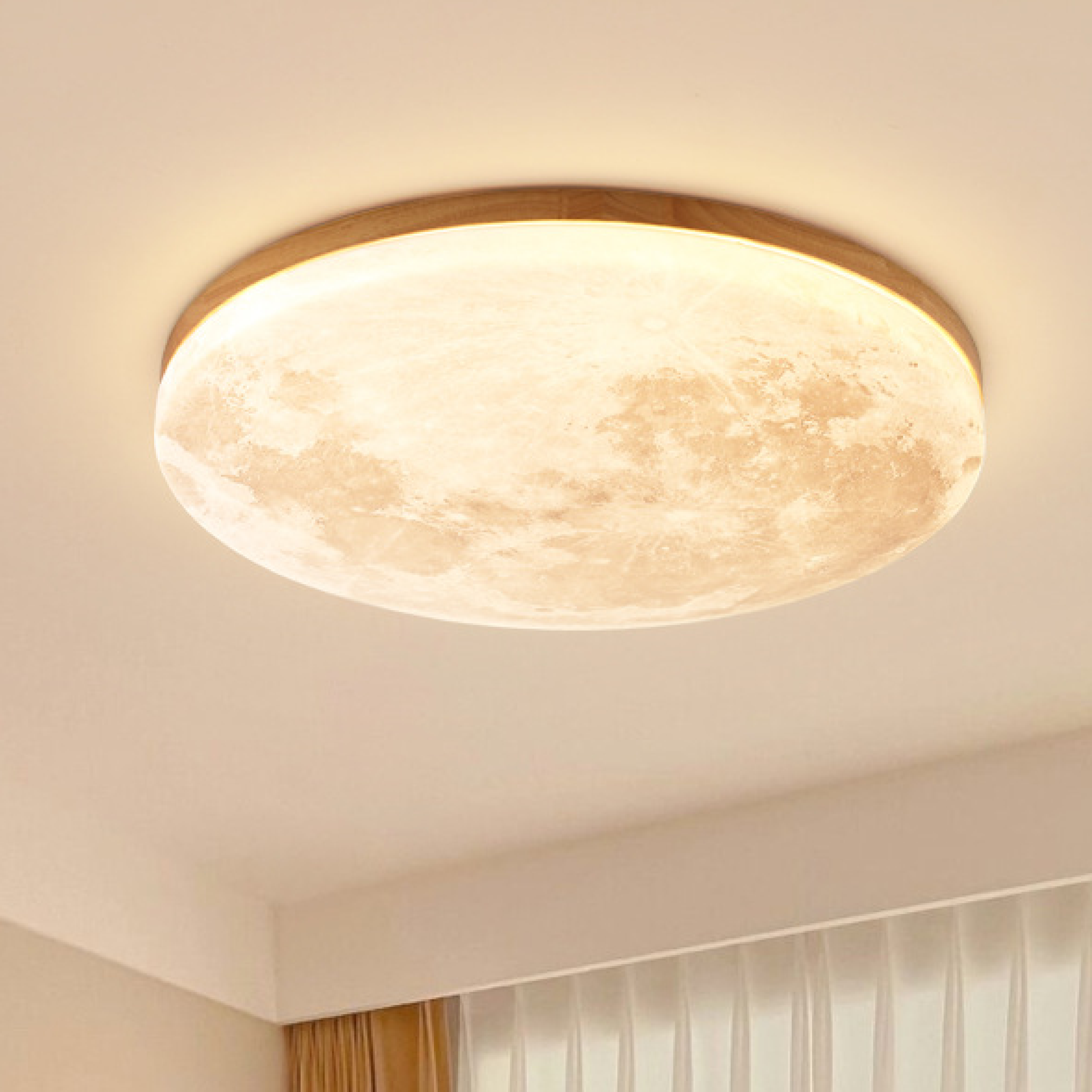 Luna Moon Ceiling Light | LED Flush Mount, Adjustable Lighting