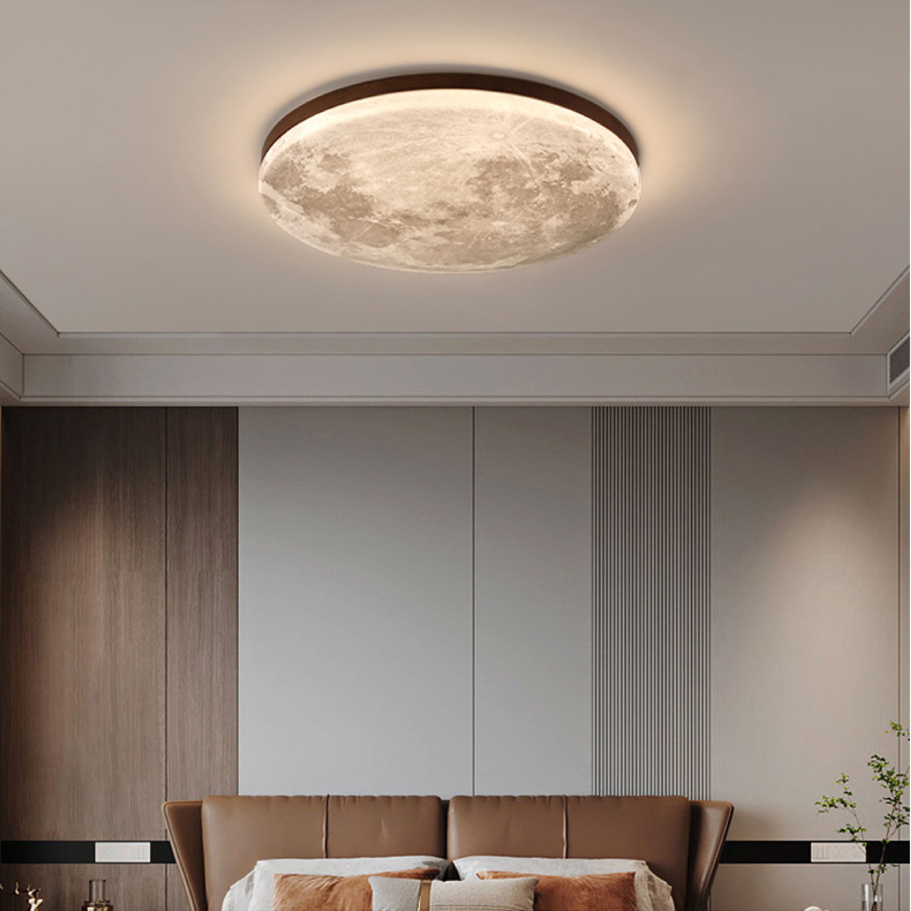 Luna Moon Ceiling Light | LED Flush Mount, Adjustable Lighting