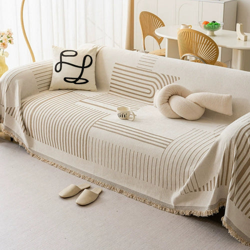 Luxe Snowflake Sofa Cover | Soft Chenille, Machine Washable, Non-Slip 0