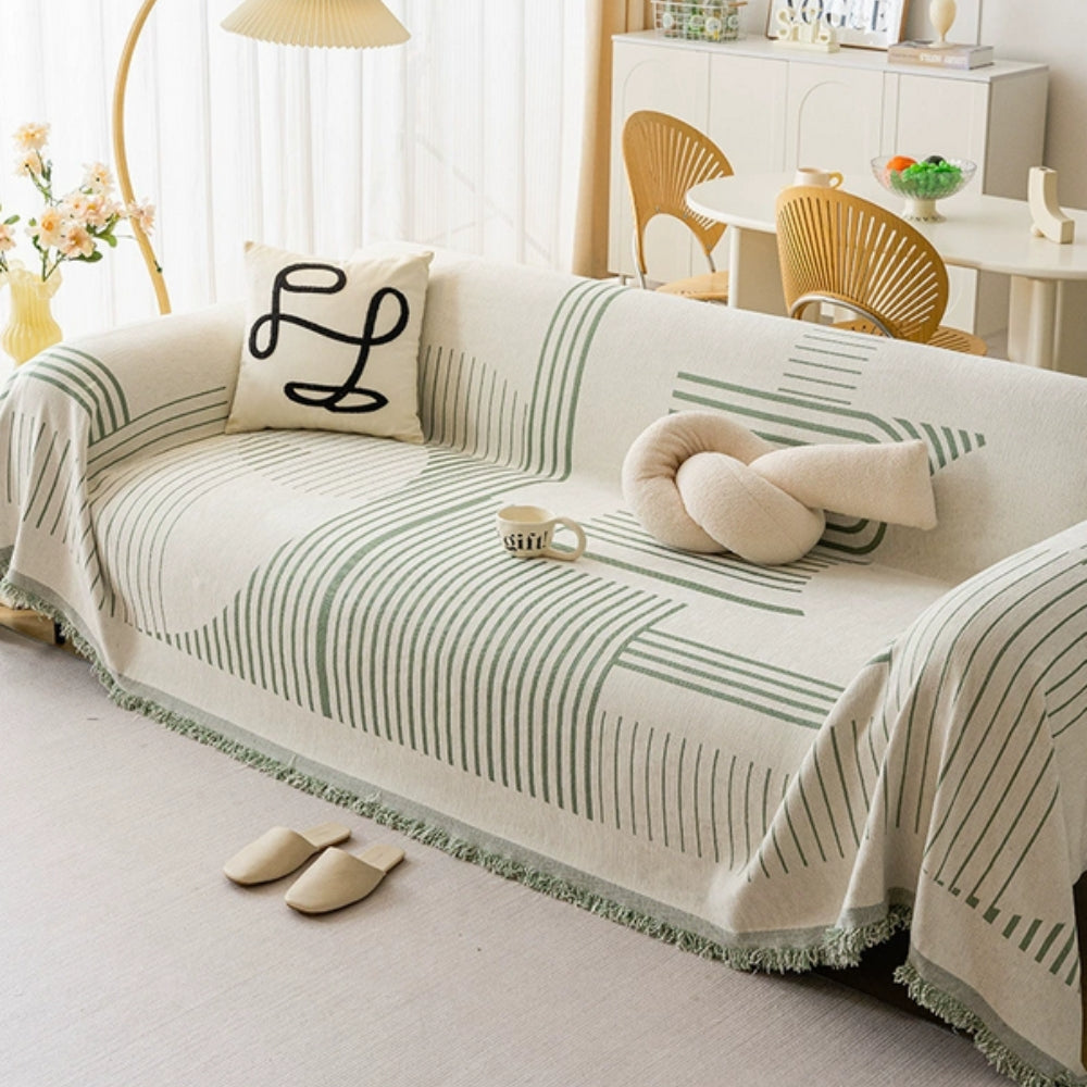 Luxe Snowflake Sofa Cover | Soft Chenille, Machine Washable, Non-Slip 4