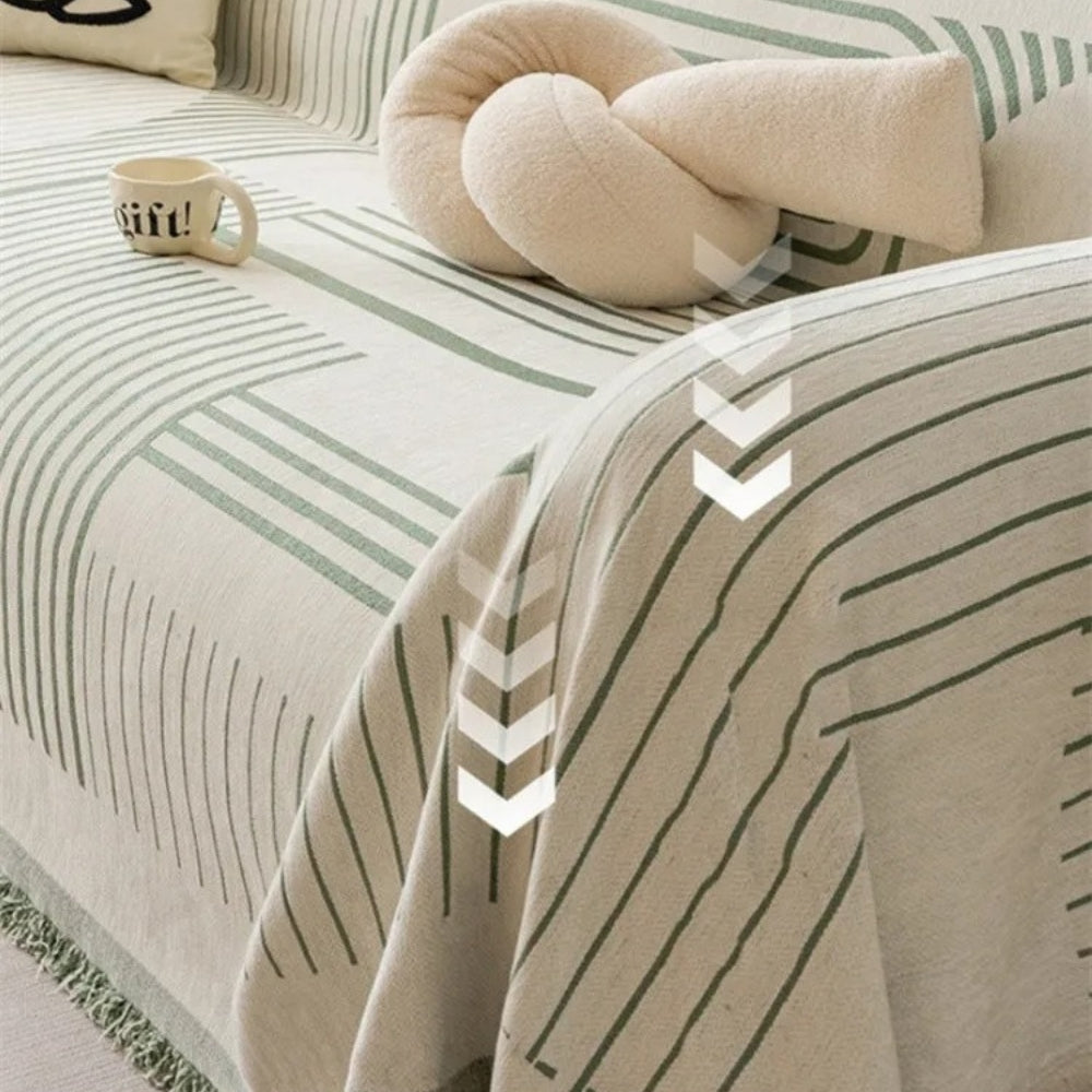 Luxe Snowflake Sofa Cover | Soft Chenille, Machine Washable, Non-Slip 8