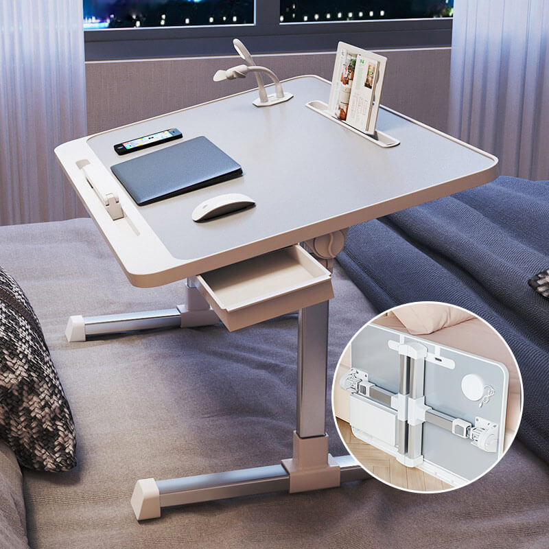 Lynix Adjustable Laptop Desk for Bed | Foldable, USB Charging, Ergonomic Design
