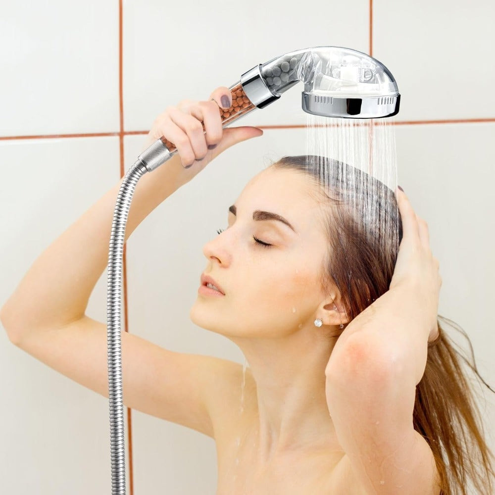 Mira Filtered Shower Head | High Pressure, Water Softener, 3 Spray Modes
