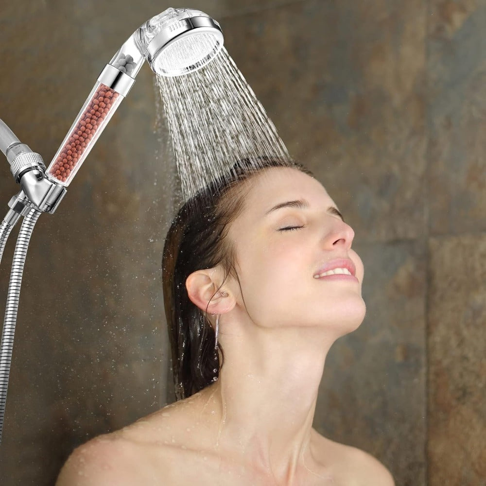 Mira Filtered Shower Head | High Pressure, Water Softener, 3 Spray Modes