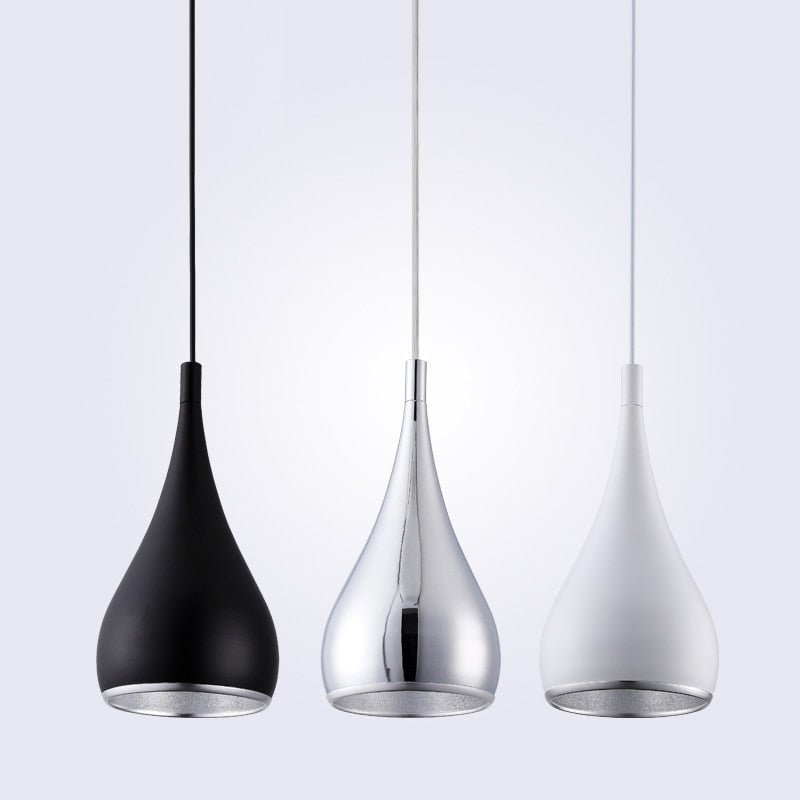 Mira Pendant Light | Aluminum Teardrop Design, Adjustable Height
