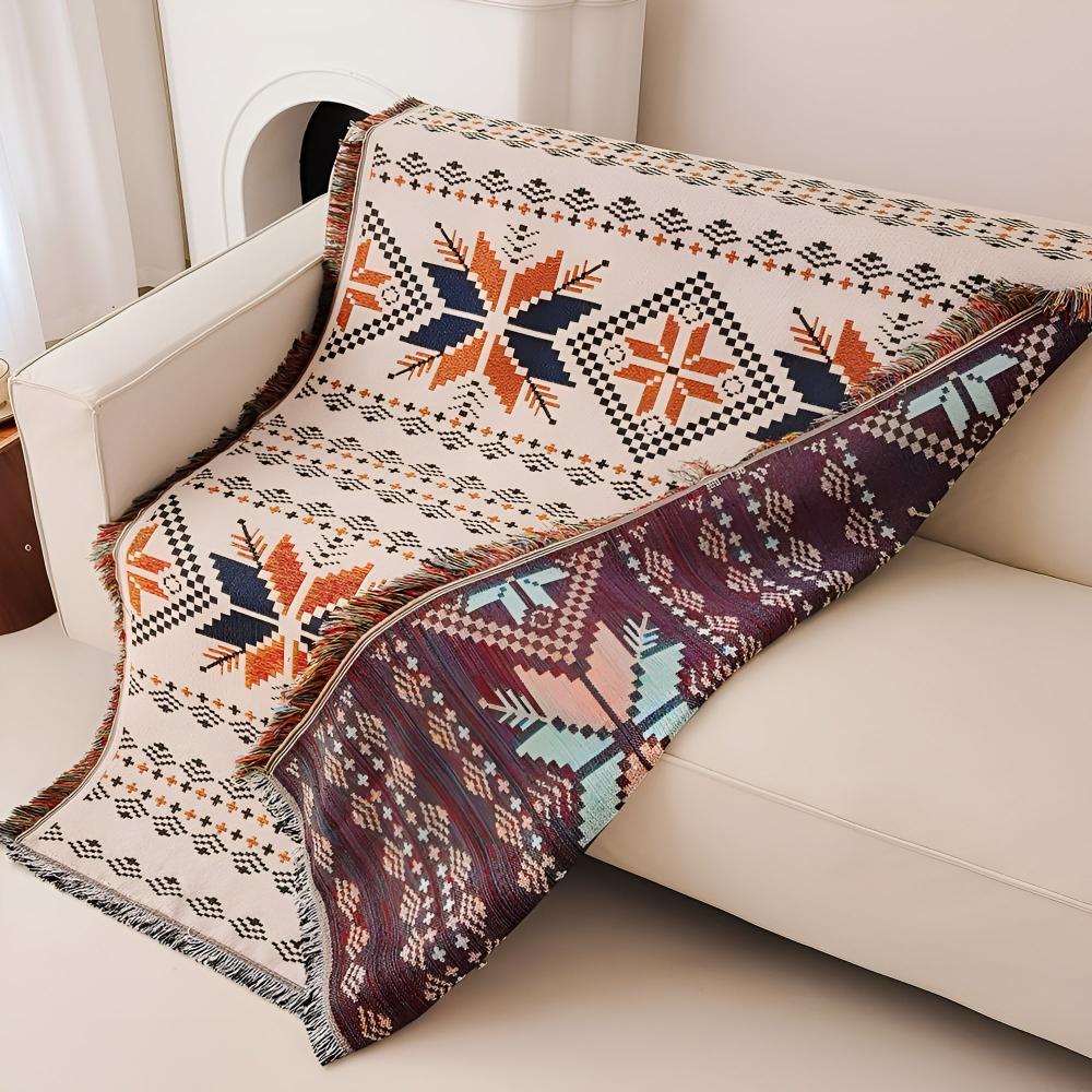 Mira Picnic Mat | Moroccan Boho Pattern, Soft Microfiber Blend