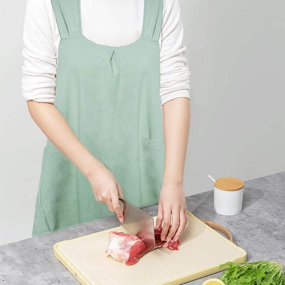 Nari Apron Dress | Korean-Inspired, Cotton Blend with Pockets