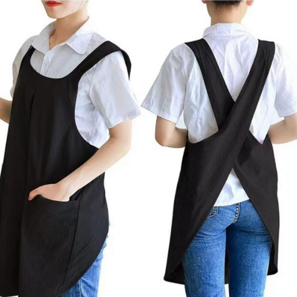 Nari Apron Dress | Korean-Inspired, Cotton Blend with Pockets