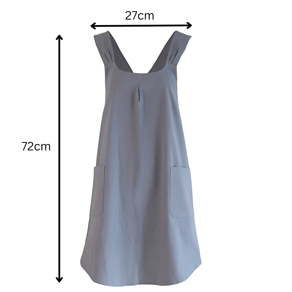Nari Apron Dress | Korean-Inspired, Cotton Blend with Pockets