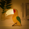Nero Wooden Table Lamp | LED Warm White, Sculptural Design for Bedside or Desk