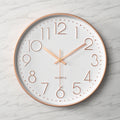 Nexa Modern Wall Clock | 12 Inch, Silent Sweep Movement, Clear Arabic Numerals