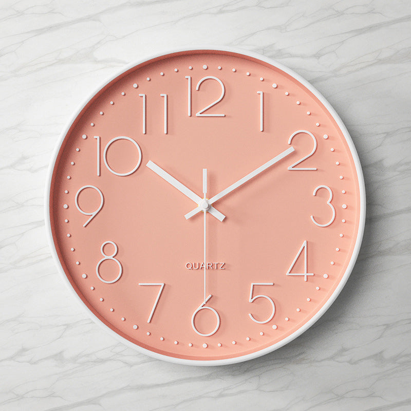 Nexa Modern Wall Clock | 12 Inch, Silent Sweep Movement, Clear Arabic Numerals