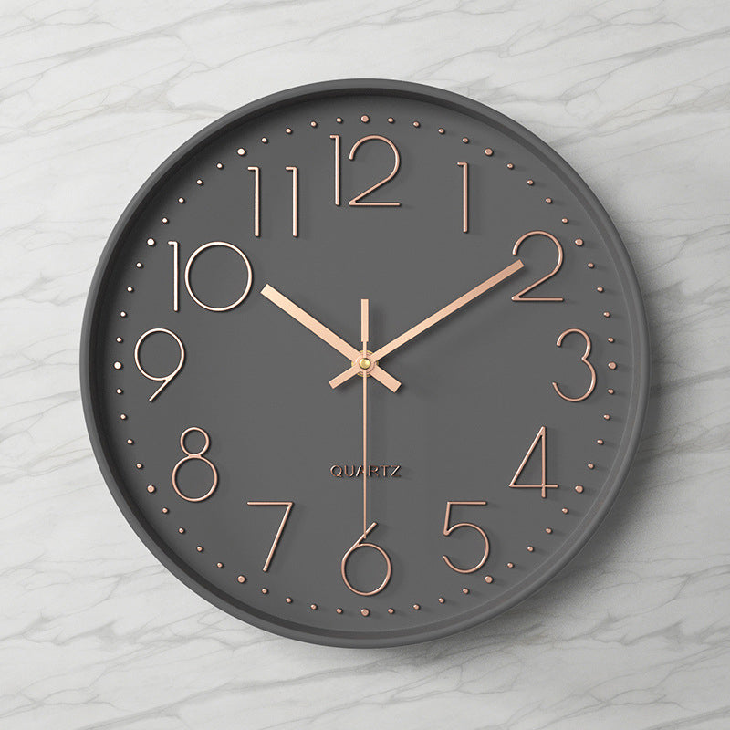 Nexa Modern Wall Clock | 12 Inch, Silent Sweep Movement, Clear Arabic Numerals