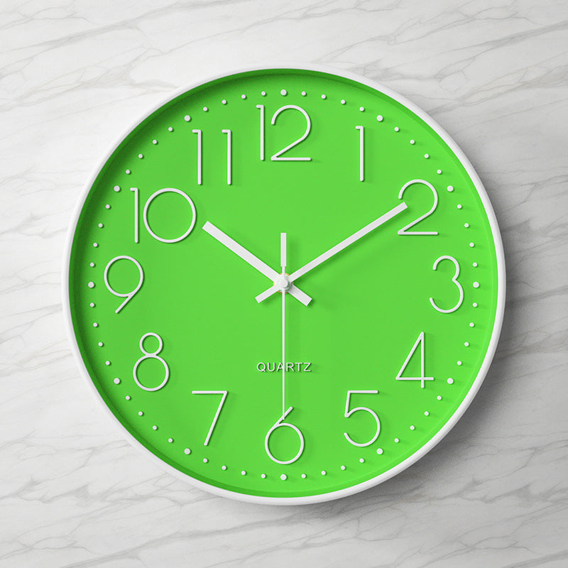 Nexa Modern Wall Clock | 12 Inch, Silent Sweep Movement, Clear Arabic Numerals