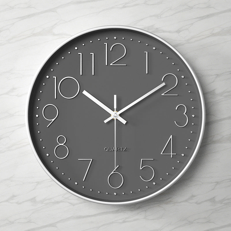 Nexa Modern Wall Clock | 12 Inch, Silent Sweep Movement, Clear Arabic Numerals