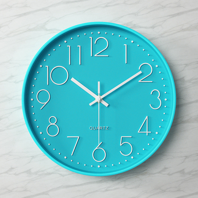 Nexa Modern Wall Clock | 12 Inch, Silent Sweep Movement, Clear Arabic Numerals