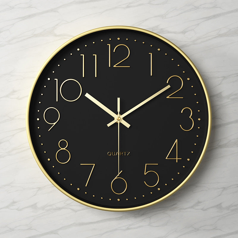 Nexa Modern Wall Clock | 12 Inch, Silent Sweep Movement, Clear Arabic Numerals