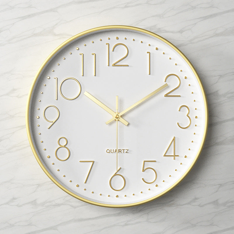Nexa Modern Wall Clock | 12 Inch, Silent Sweep Movement, Clear Arabic Numerals