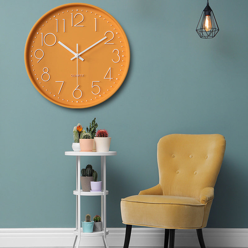 Nexa Modern Wall Clock | 12 Inch, Silent Sweep Movement, Clear Arabic Numerals