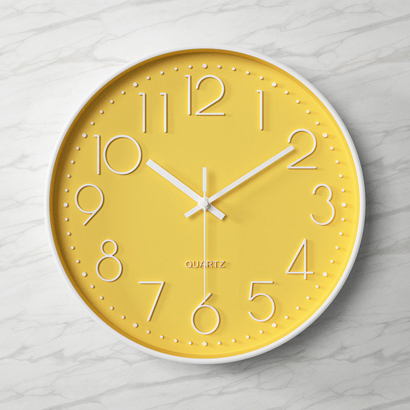 Nexa Modern Wall Clock | 12 Inch, Silent Sweep Movement, Clear Arabic Numerals