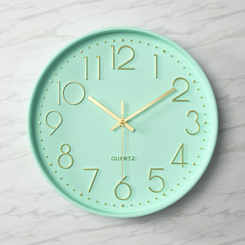 Nexa Modern Wall Clock | 12 Inch, Silent Sweep Movement, Clear Arabic Numerals