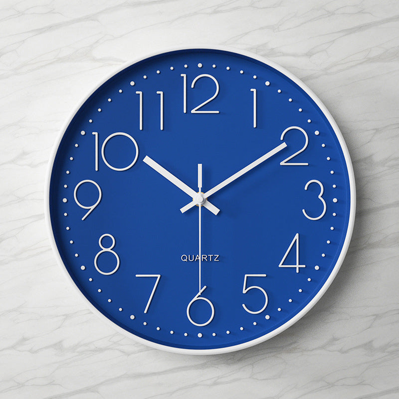 Nexa Modern Wall Clock | 12 Inch, Silent Sweep Movement, Clear Arabic Numerals
