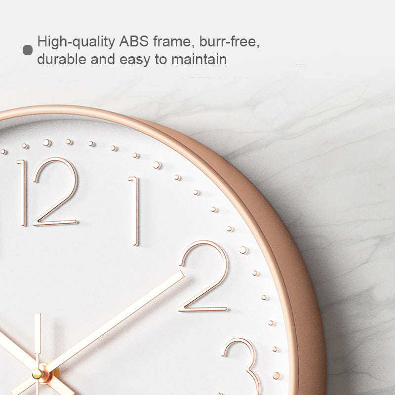 Nexa Modern Wall Clock | 12 Inch, Silent Sweep Movement, Clear Arabic Numerals