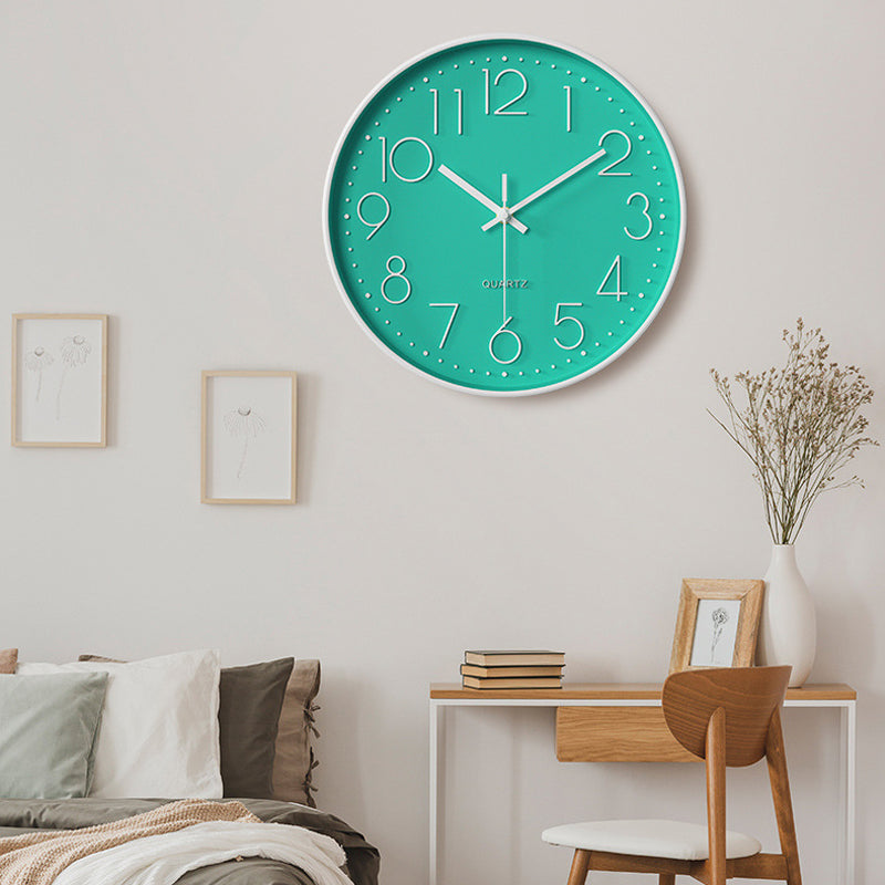 Nexa Modern Wall Clock | 12 Inch, Silent Sweep Movement, Clear Arabic Numerals