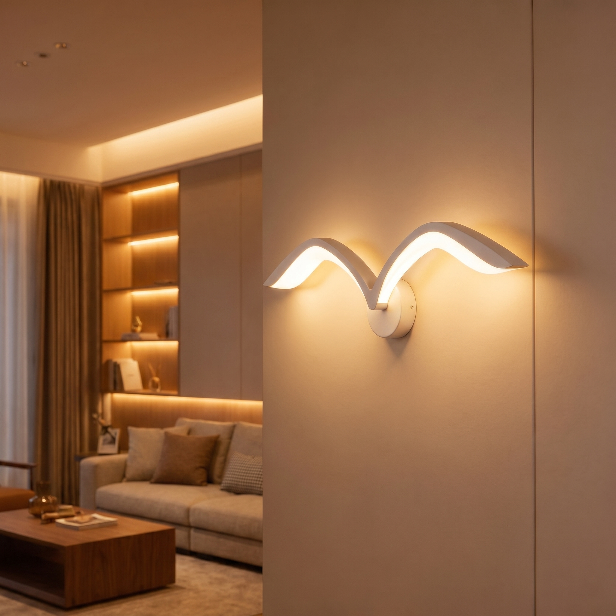 Nexa Wall Sconce Lighting | Modern Minimalist Design, Warm LED Illumination
