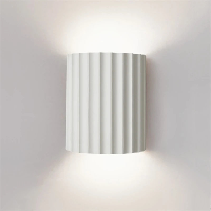 Nexa Wall Sconce | Modern Ribbed Resin Design, Ambient Lighting
