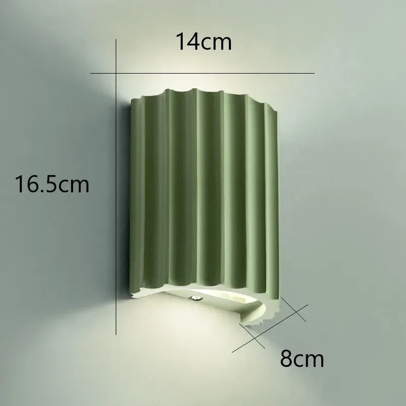 Nexa Wall Sconce | Modern Ribbed Resin Design, Ambient Lighting