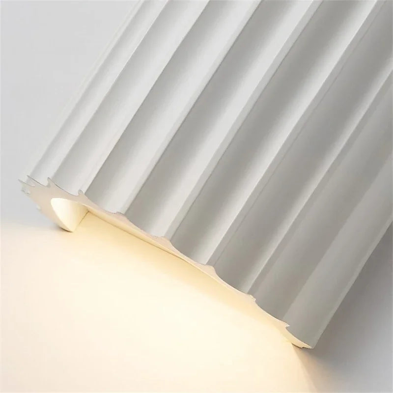 Nexa Wall Sconce | Modern Ribbed Resin Design, Ambient Lighting