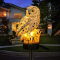 Oden Solar Garden Light | Owl Design, Warm LED Glow