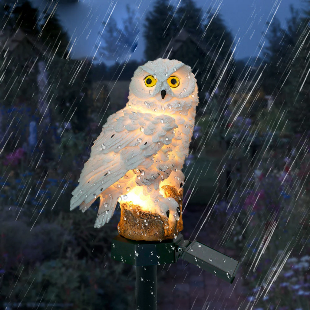 Oden Solar Garden Light | Owl Design, Warm LED Glow