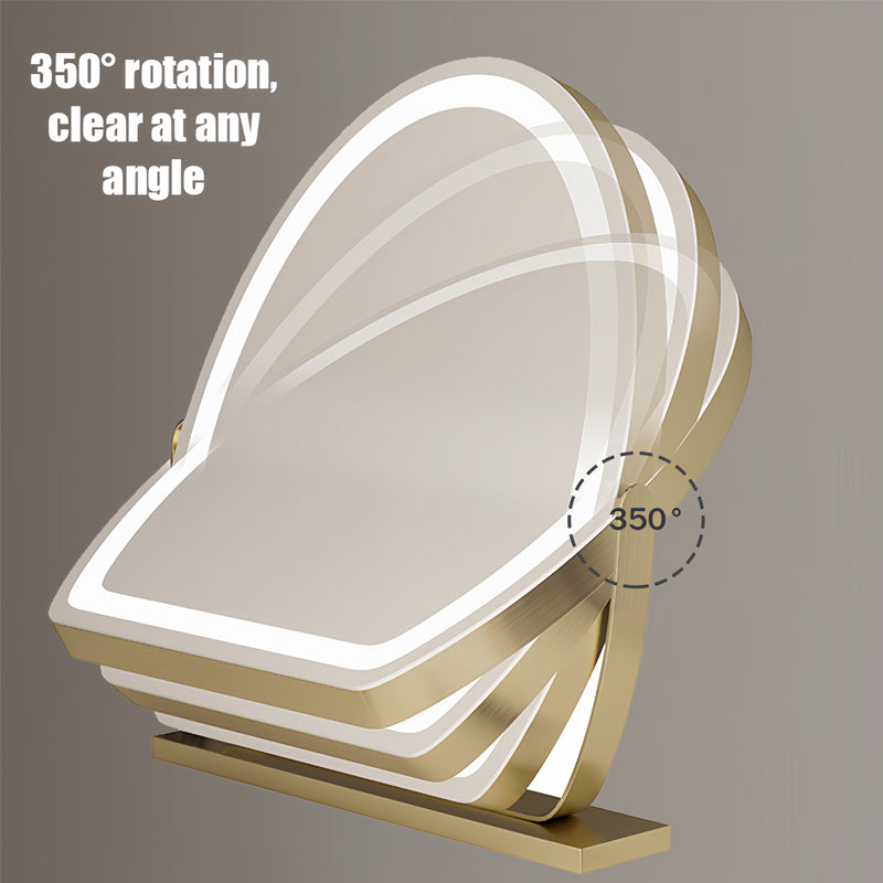 Olina Vanity Mirror | LED Strip, Adjustable Brightness, 360° Rotation