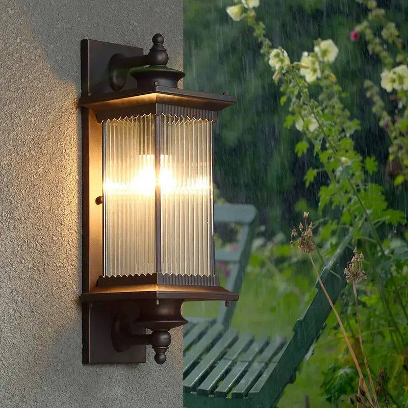 Orix Outdoor Wall Lantern | Metal, Glass, IP65 Rated, Modern Design