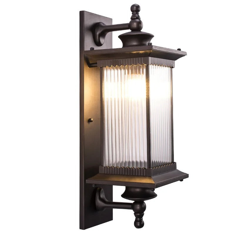 Orix Outdoor Wall Lantern | Metal, Glass, IP65 Rated, Modern Design
