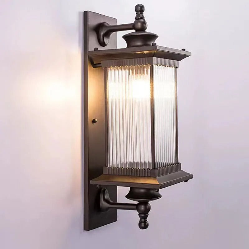 Orix Outdoor Wall Lantern | Metal, Glass, IP65 Rated, Modern Design