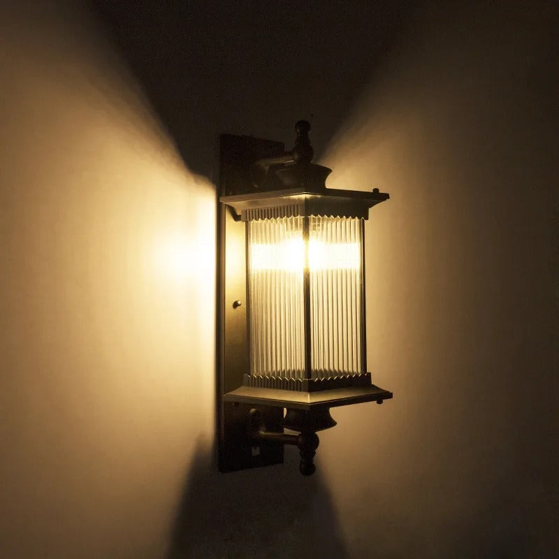 Orix Outdoor Wall Lantern | Metal, Glass, IP65 Rated, Modern Design