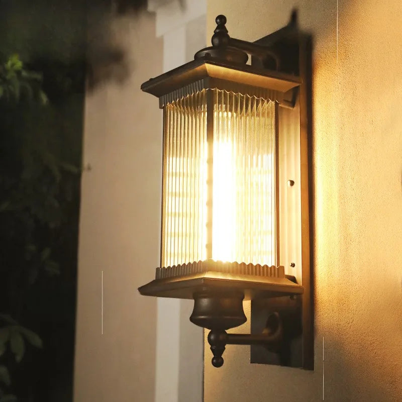 Orix Outdoor Wall Lantern | Metal, Glass, IP65 Rated, Modern Design