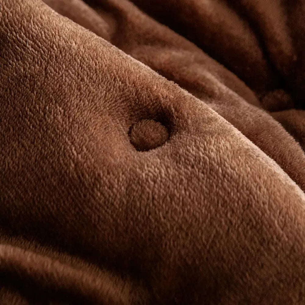 Plush Button Sofa Cover | Soft Microfiber, Stylish Protection for Pets 1