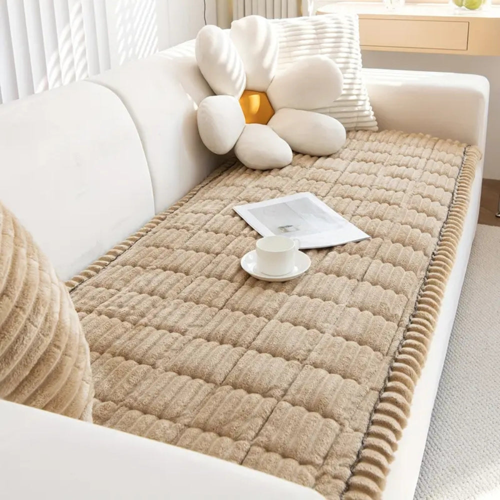 Plynn Sofa Cover | Plush Flannel, Anti-Slip for Pets
