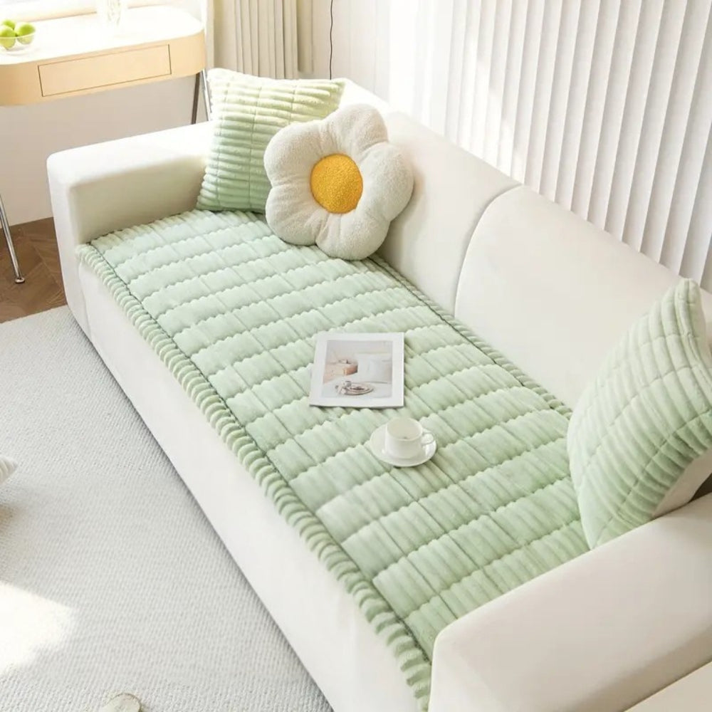 Plynn Sofa Cover | Plush Flannel, Anti-Slip for Pets