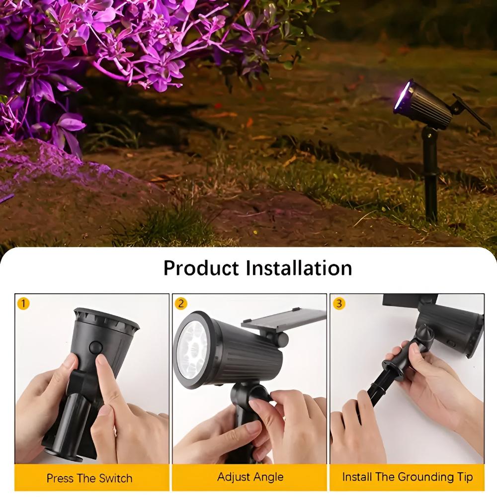 Pura Solar Security Light | 9 LED, Adjustable, Outdoor, Rechargeable